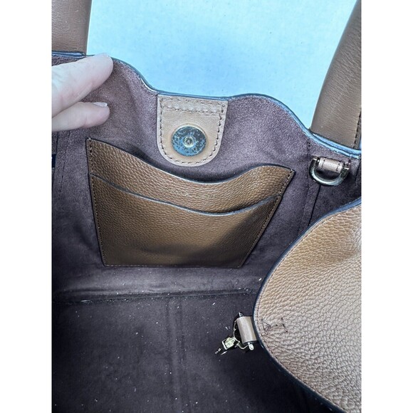Michael Kors Brown Leather Tote Bag - Picture 9 of 12